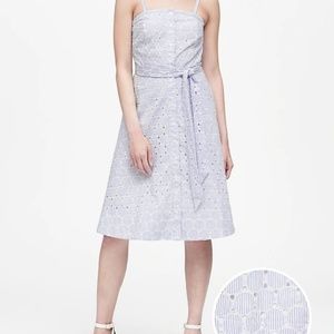 NWT‎ Banana Republic Women's Eyelet Button-Down Dress